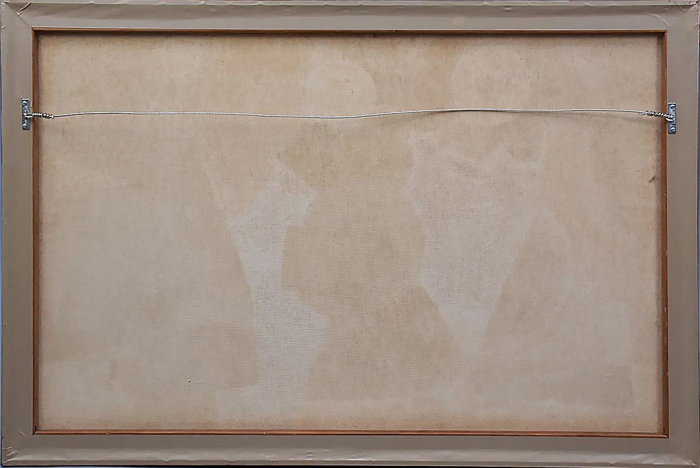 1967 Arnold Weber Abstraktes Ölgemälde aus der Mitte des Jahrhunderts, Impasto auf Canavas im Angebot 5