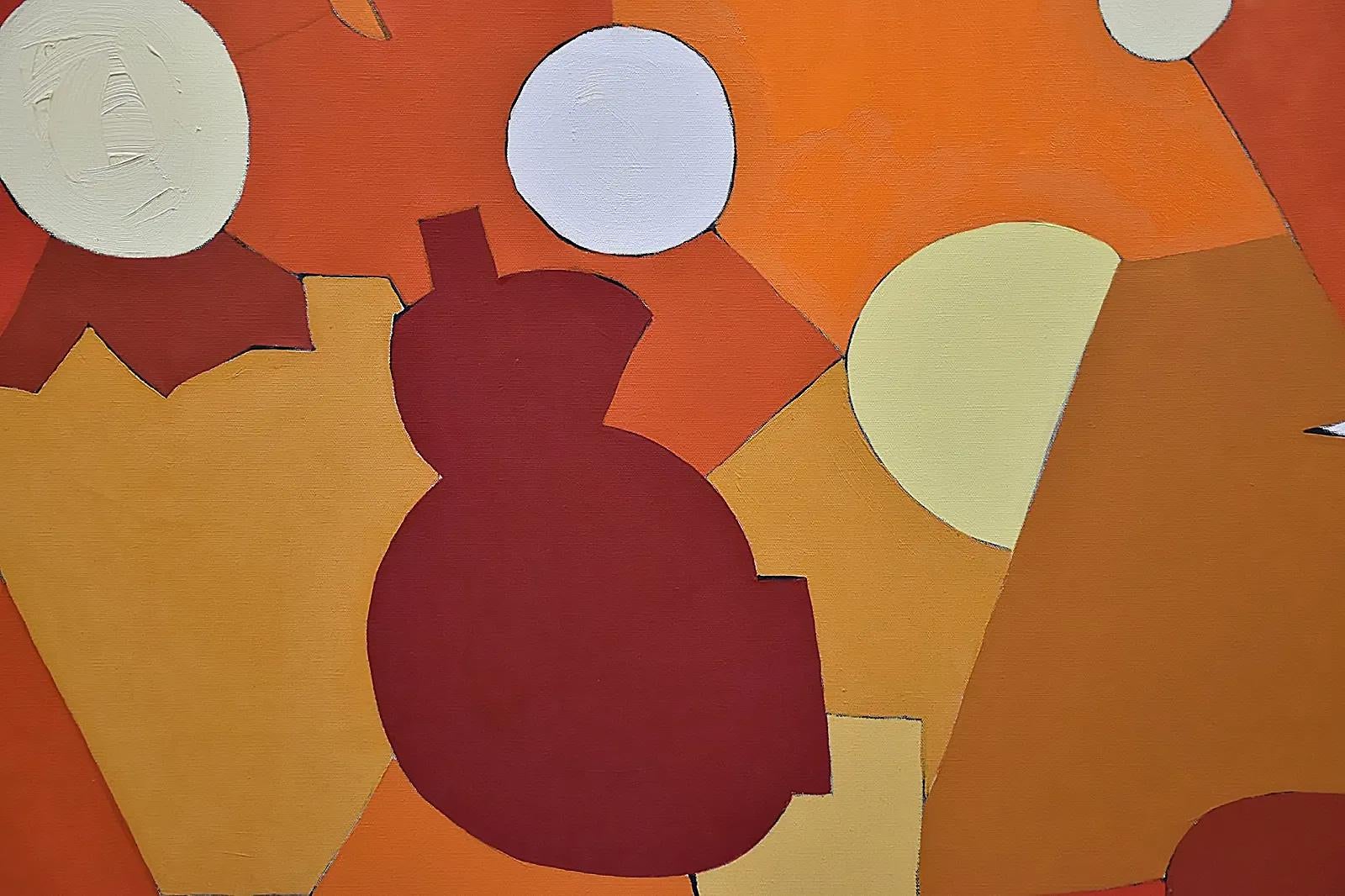 1967 Arnold Weber Abstraktes Ölgemälde aus der Mitte des Jahrhunderts, Impasto auf Canavas (Moderne der Mitte des Jahrhunderts) im Angebot