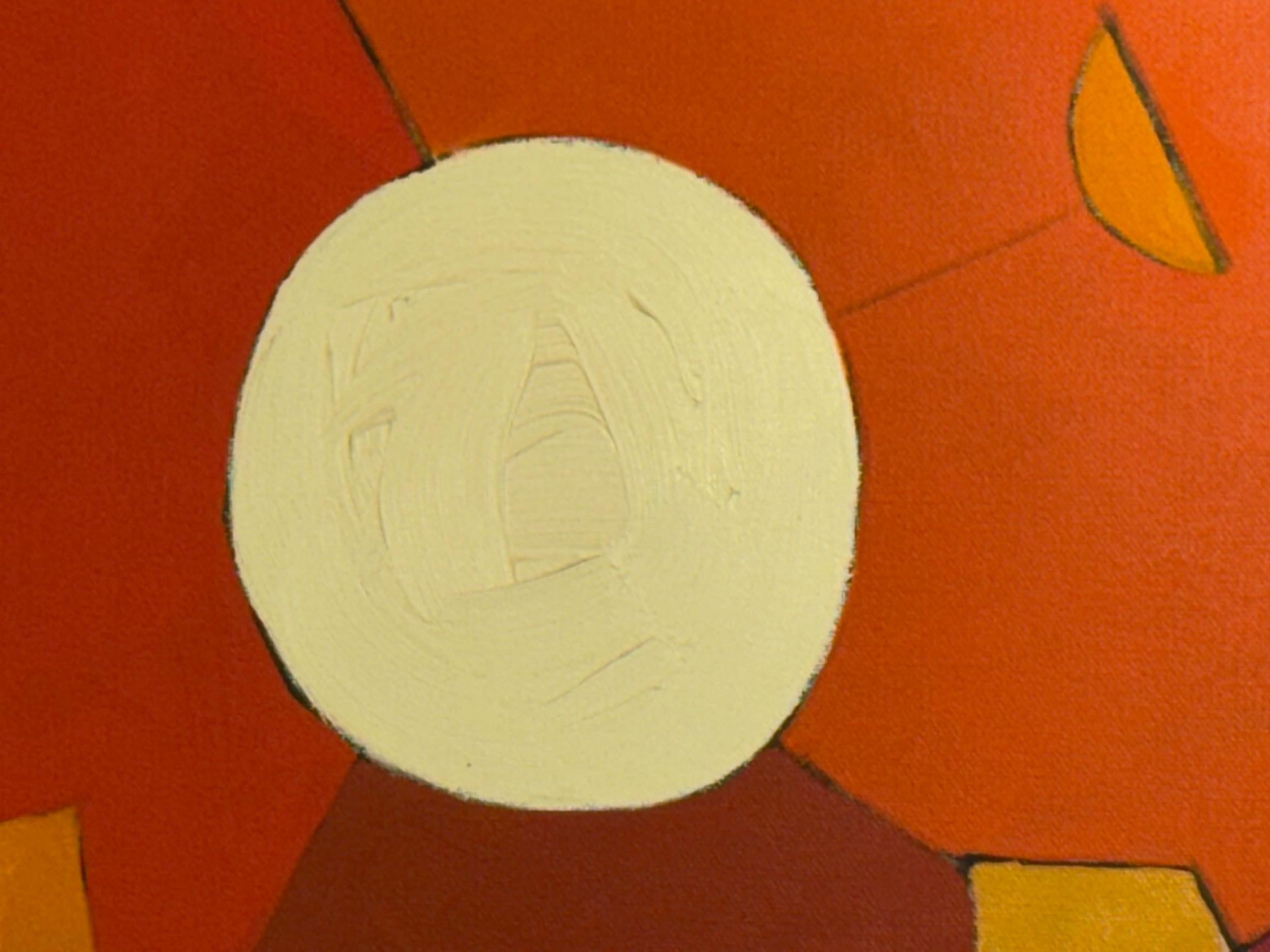 1967 Arnold Weber Abstraktes Ölgemälde aus der Mitte des Jahrhunderts, Impasto auf Canavas (amerikanisch) im Angebot