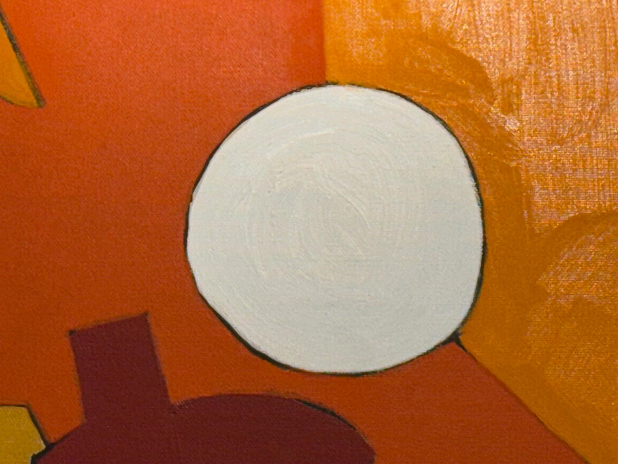 1967 Arnold Weber Abstraktes Ölgemälde aus der Mitte des Jahrhunderts, Impasto auf Canavas (20. Jahrhundert) im Angebot
