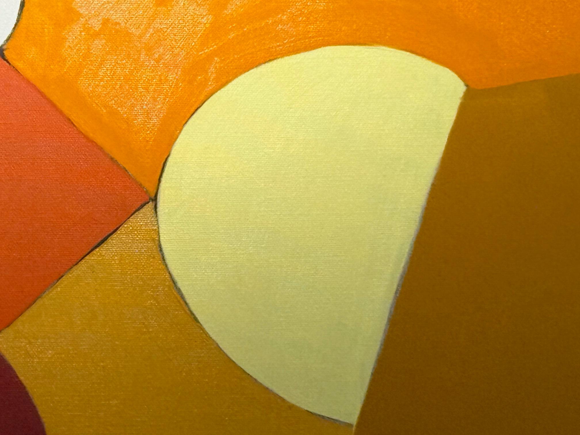 1967 Arnold Weber Abstraktes Ölgemälde aus der Mitte des Jahrhunderts, Impasto auf Canavas im Angebot 1
