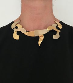 Hans Richter Dada Wearable Artist Jewel 18 Karat Gold Necklace 1967