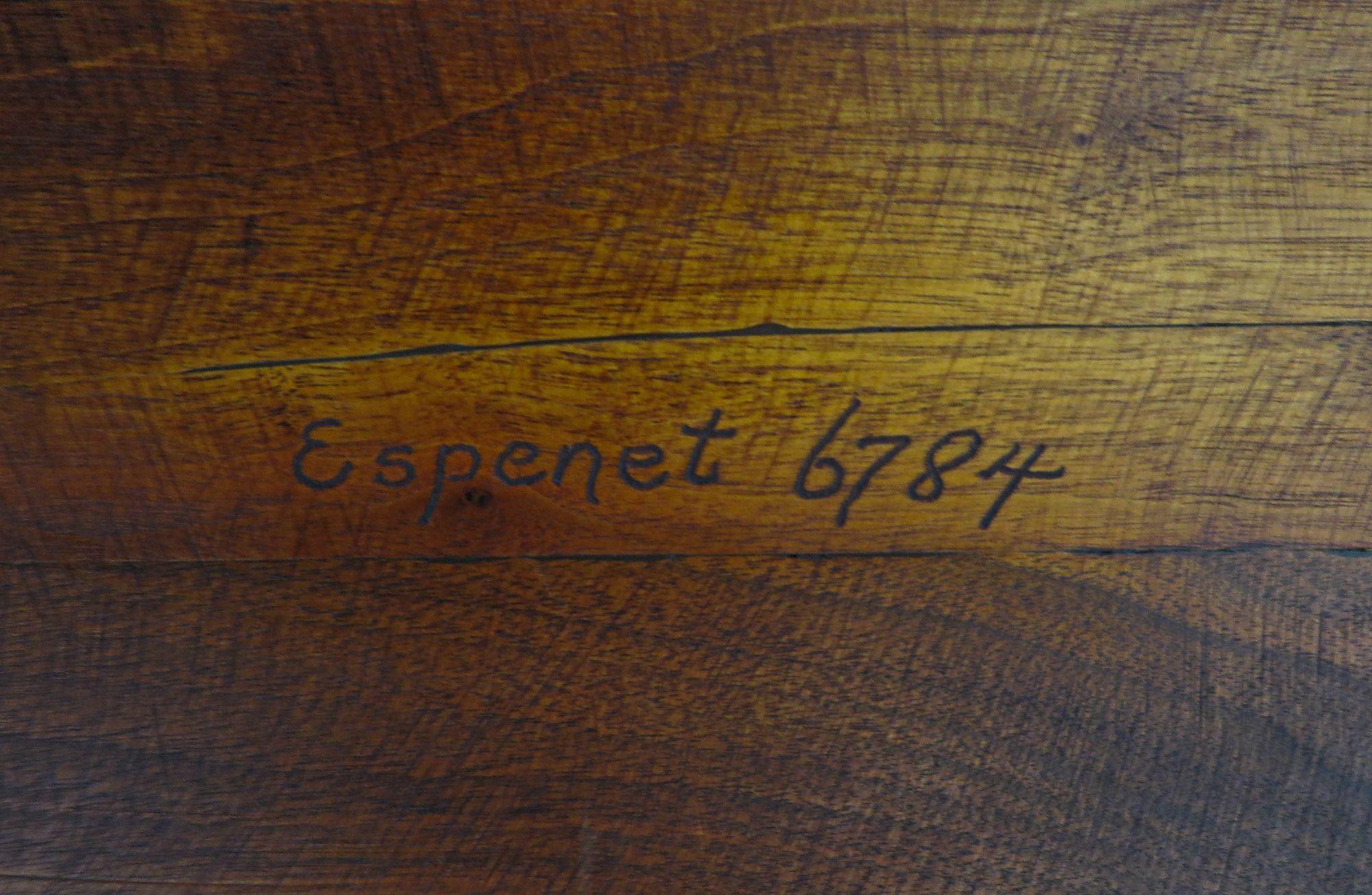 1967 Table de salle à manger en noyer noir Arthur Espenet Carpenter en vente 3