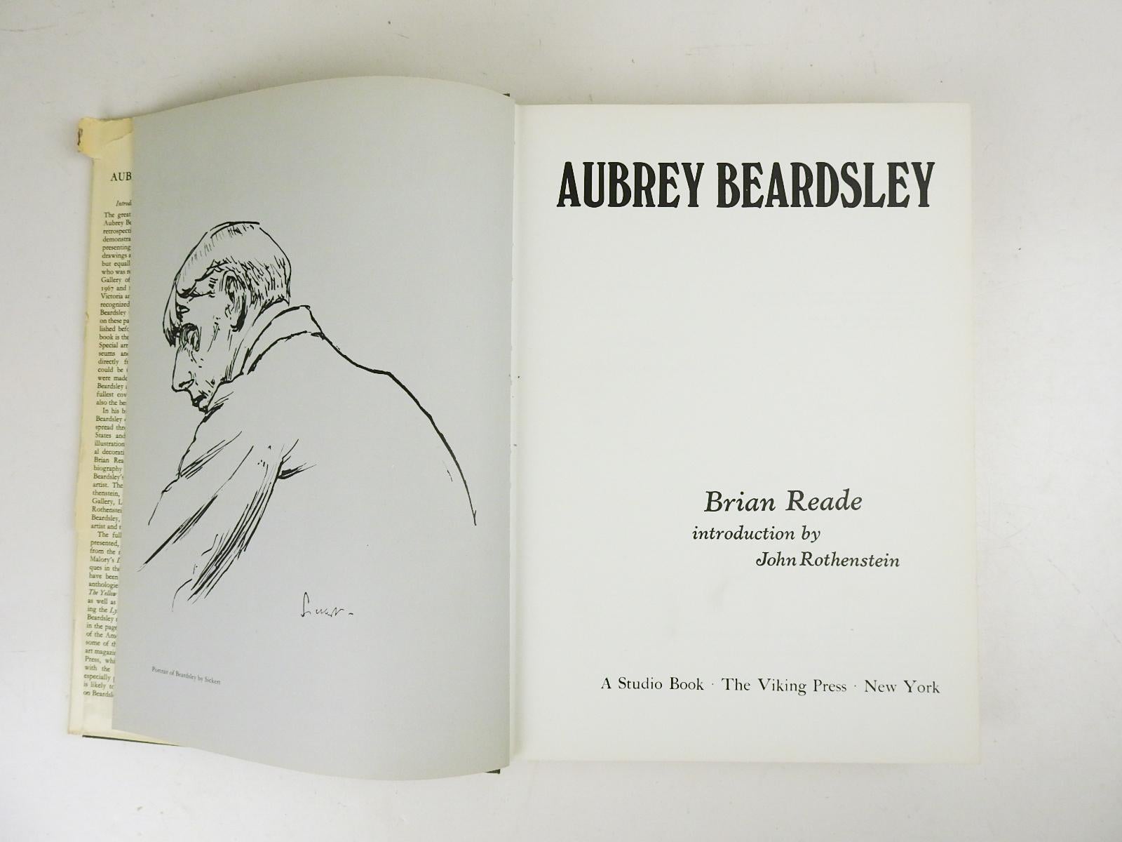 Aubrey Beardsley by Brian Reade.  Published by The Viking Press, New York, 1967.  An illuminating biography, and an engrossing analysis of Beardsley's aims and achievements as an artist