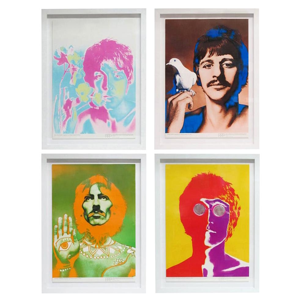 1967 Beatles by Richard Avedon – Set of 4 Offset Lithograph Posters for Stern For Sale
