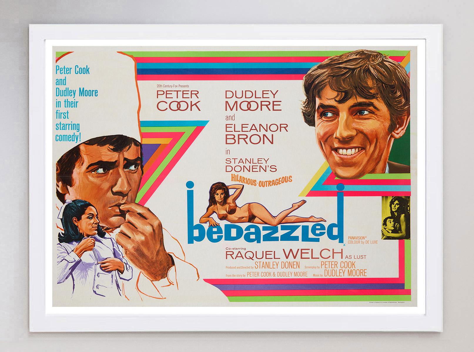 Britannico 1967 Bedazzled Poster originale d'epoca in vendita