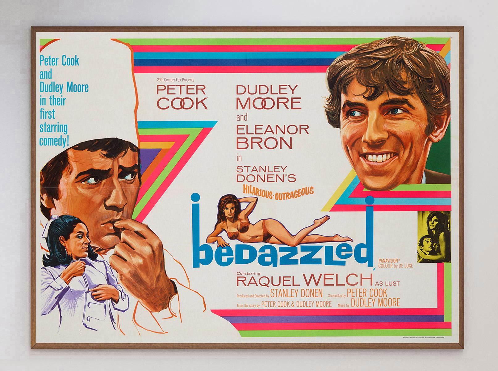 Metà XX secolo 1967 Bedazzled Poster originale d'epoca in vendita