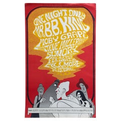1967 Bill Graham Fillmore Concert Poster — B.B. King, Steve Miller Band