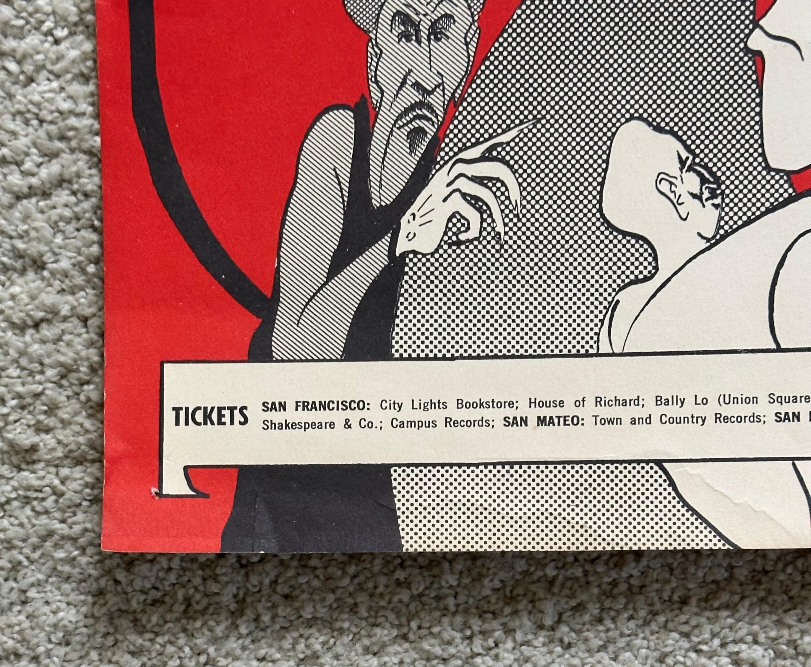 1967 Bill Graham Fillmore Concert Poster — B.B. King, Steve Miller