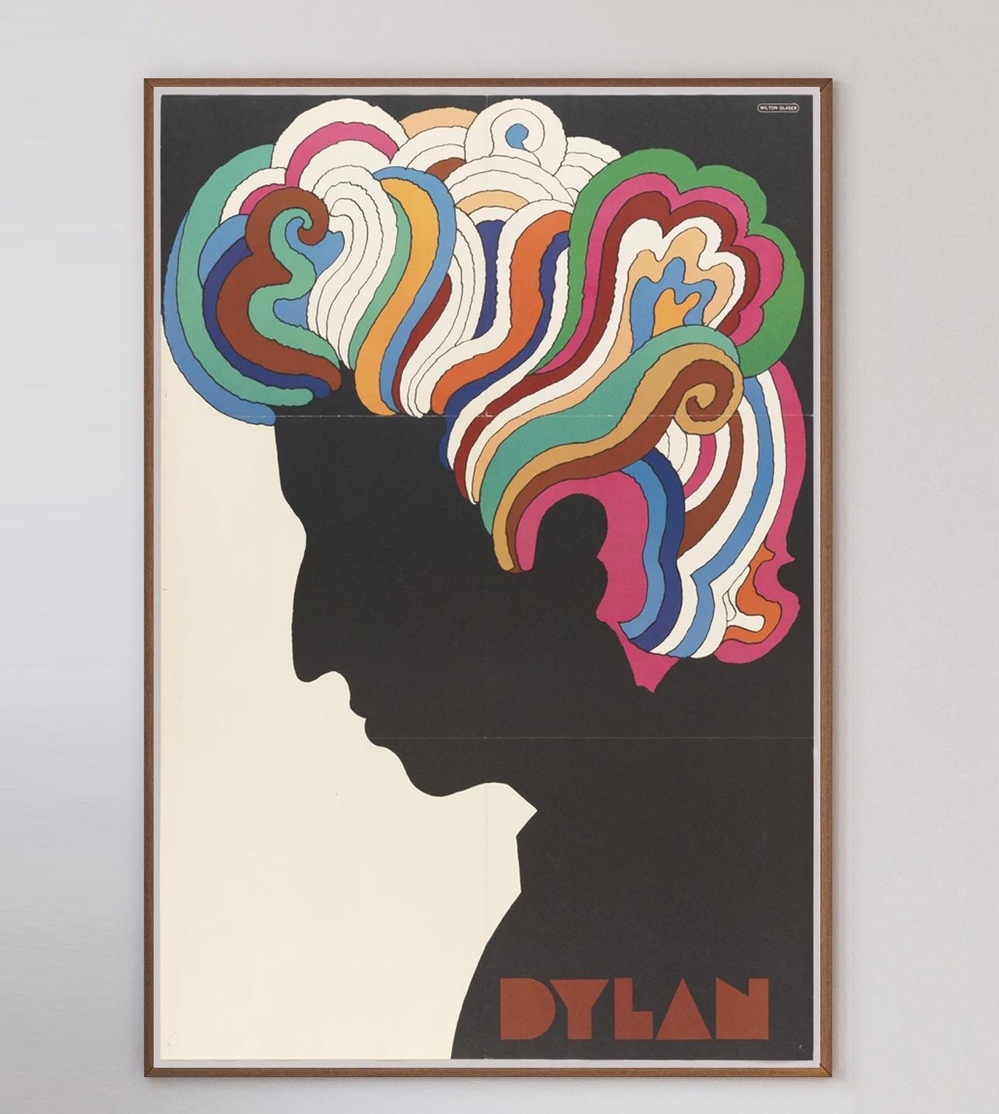 Affiche vintage originale de Bob Dylan - Milton Glaser, 1967 Bon état - En vente à Winchester, GB
