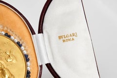 1967 Bulgari Baptism Gold Pendant in Original Box