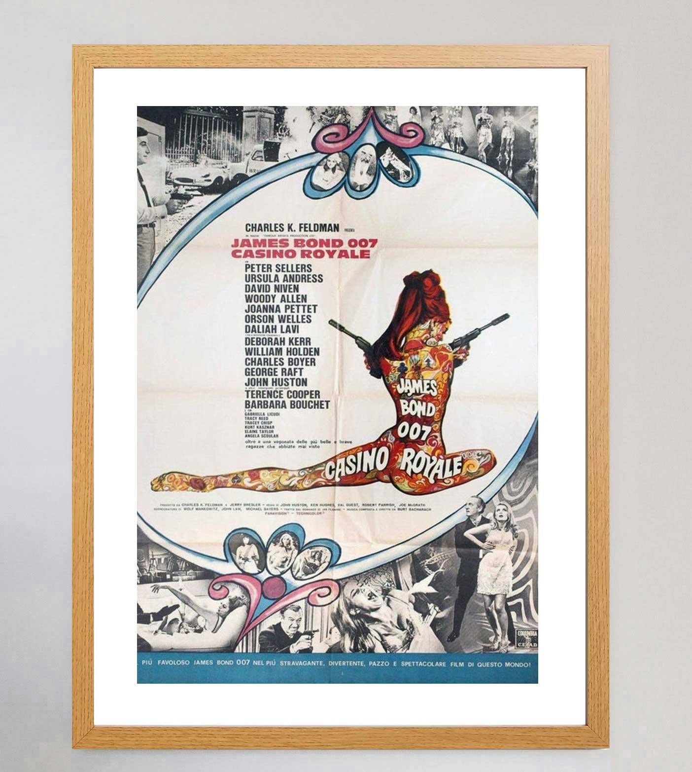 Milieu du XXe siècle Affiche vintage d'origine du Casino Royale (italien), 1967 en vente