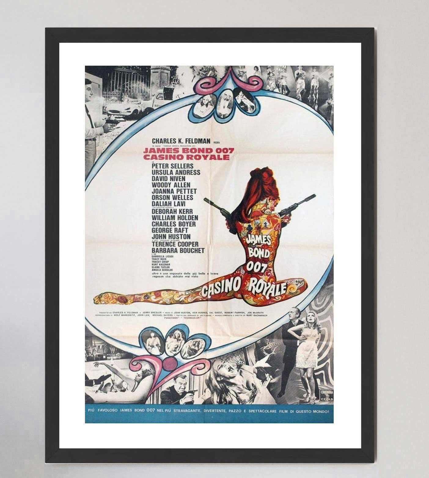 Papier Affiche vintage d'origine du Casino Royale (italien), 1967 en vente