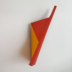 1967 Charles Hinman Tela a forma di rosso e arancio da A. Richard Himmel Estat