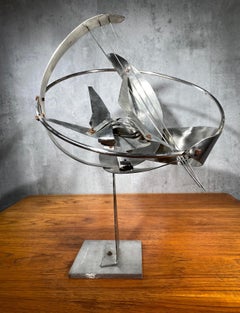 1967 Escultura abstracta contemporánea de metal Alessandro Tagliolini