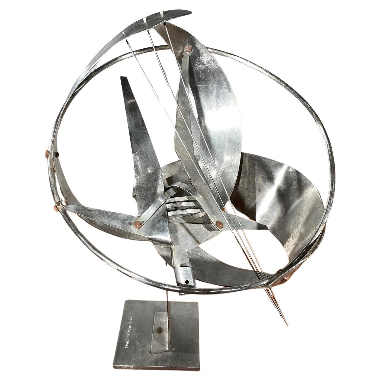 1967 Contemporary Alessandro Tagliolini Abstract Metal Sculpture en vente