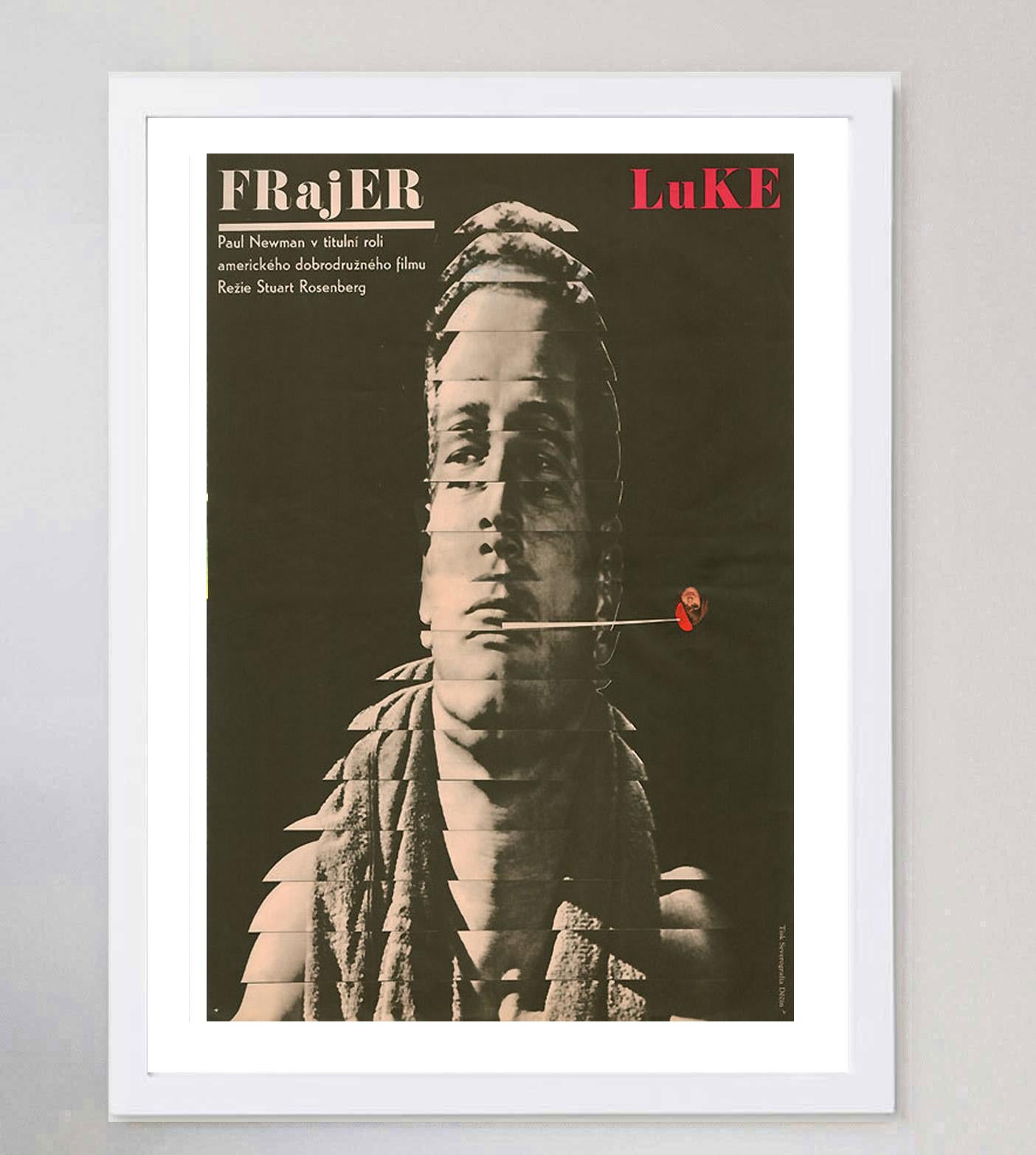 1967 Cool Hand Luke (Repubblica Ceca) Poster originale d'epoca In condizioni buone in vendita a Winchester, GB