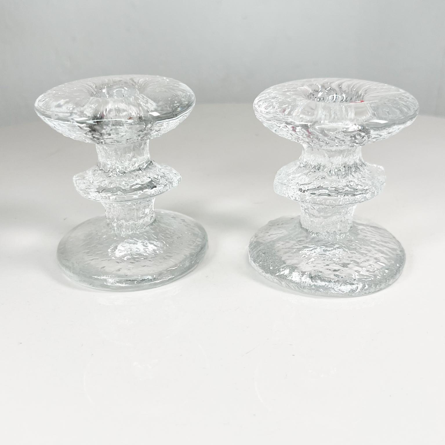 Mid-20th Century 1967 Festivo Ring Art Glass Candle Holders by Timo Sarpaneva Finland For Sale