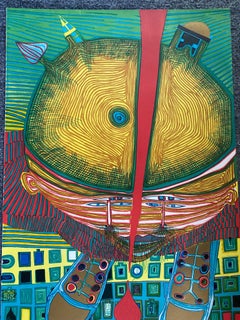 1967 Friedensreich Hundertwasser Exhibition Print By Mourlot