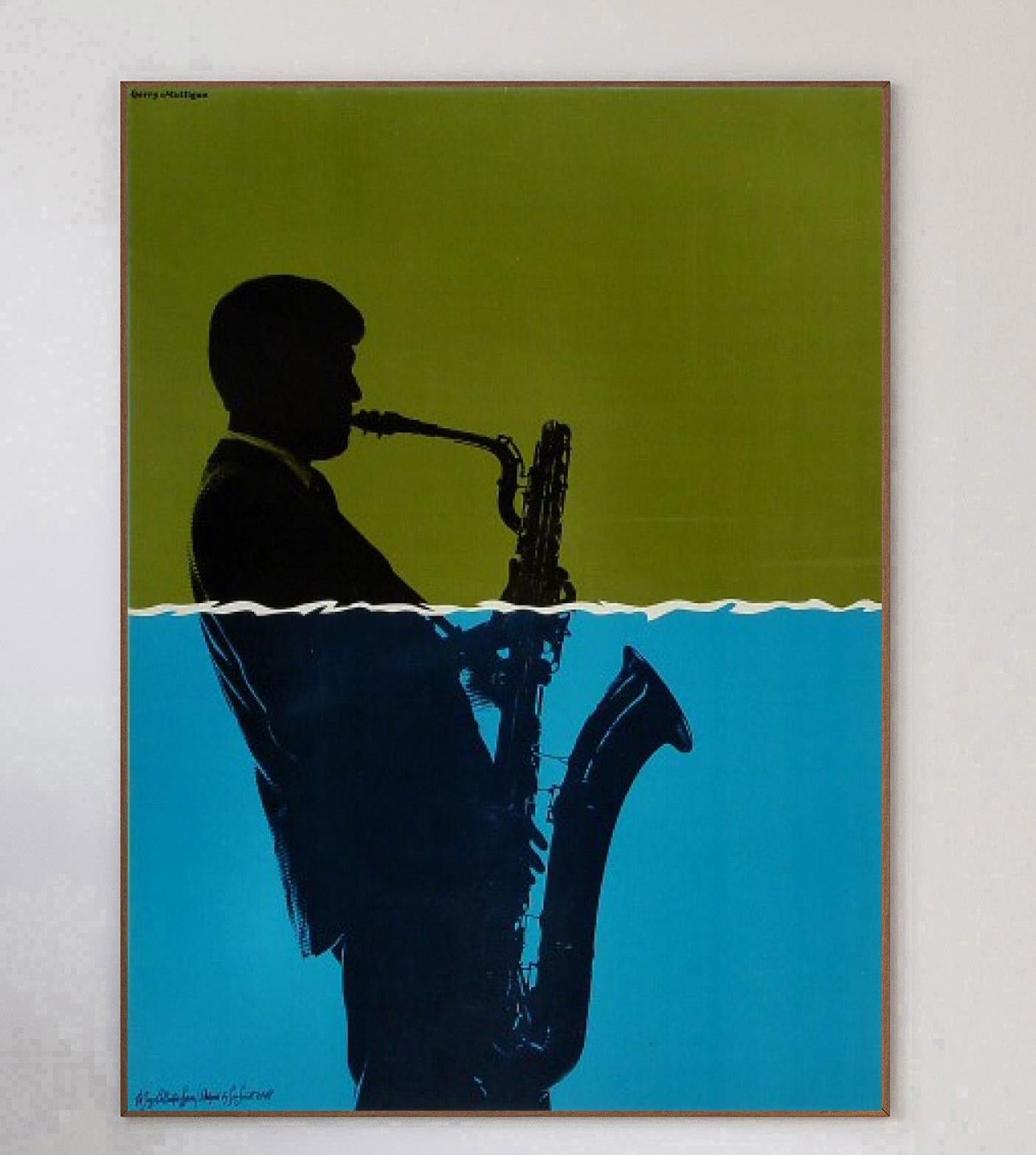 Metà XX secolo 1967 Gerry Mulligan - Sam Smidt Poster originale d'epoca in vendita