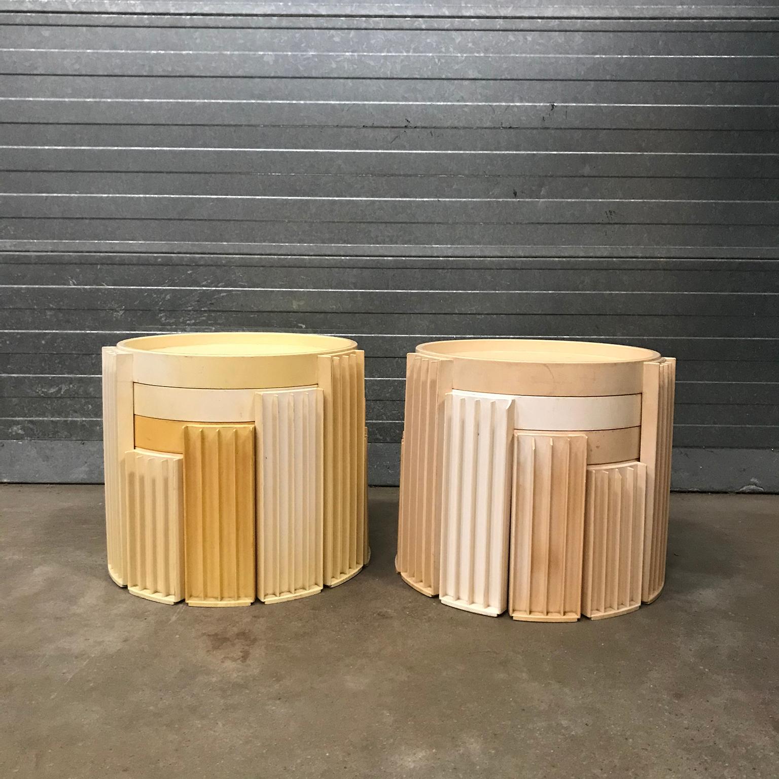1967, Gianfranco Frattini for Cassina, 4 Pieces of Marema Stacking Tables For Sale 11
