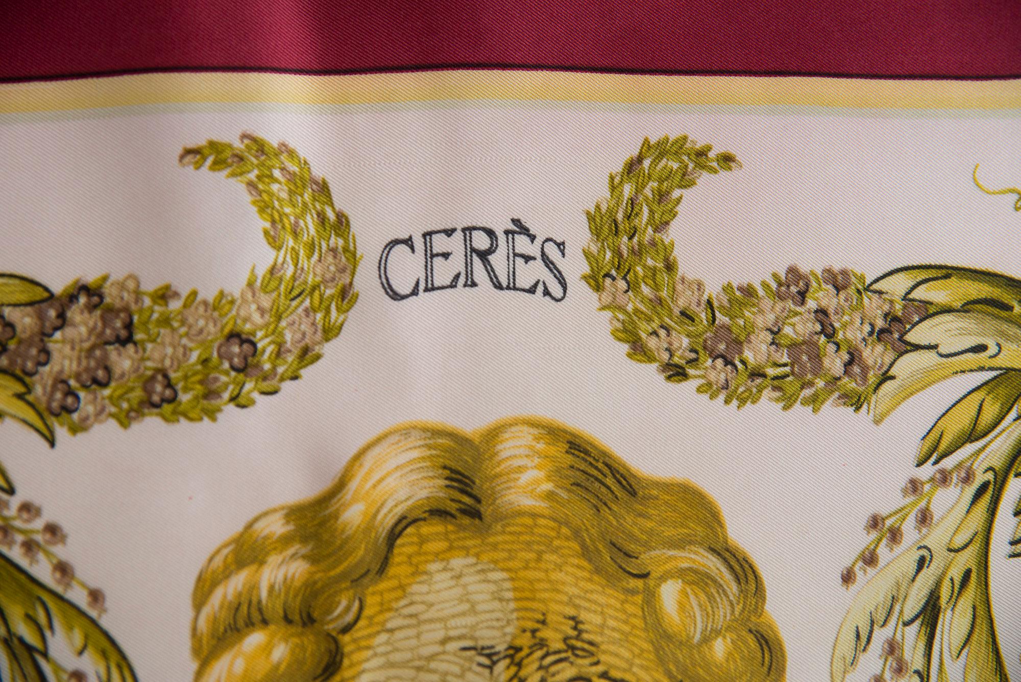 1967 Hermès - Echarpe en sergé de soie 