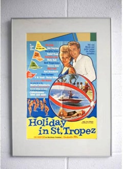 1967 Holiday in St. Tropez Original Movie Cinema Poster