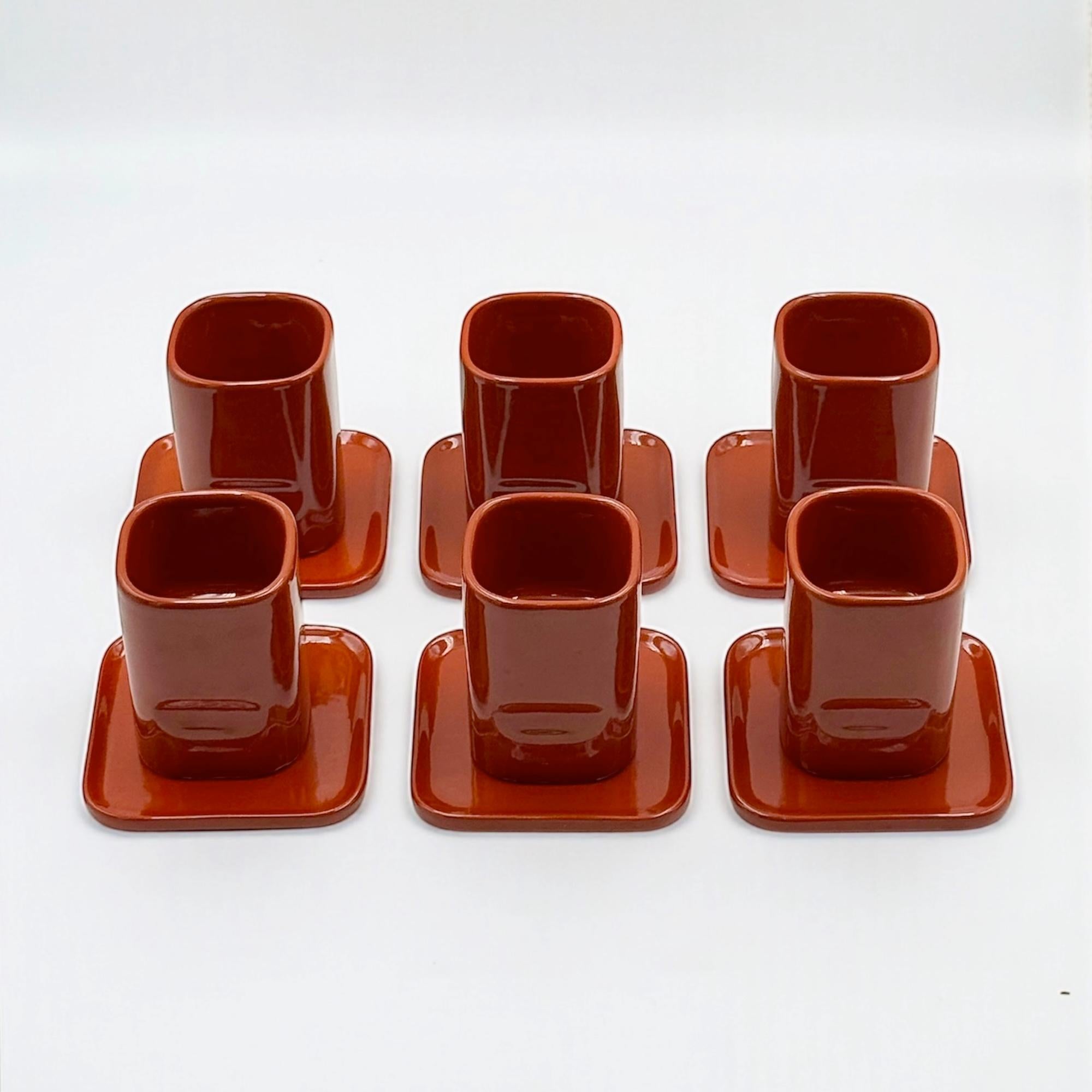 1967 Italian Modernist Sakura Tea Service by Makio Hasuike for Franco Pozzi en vente 4