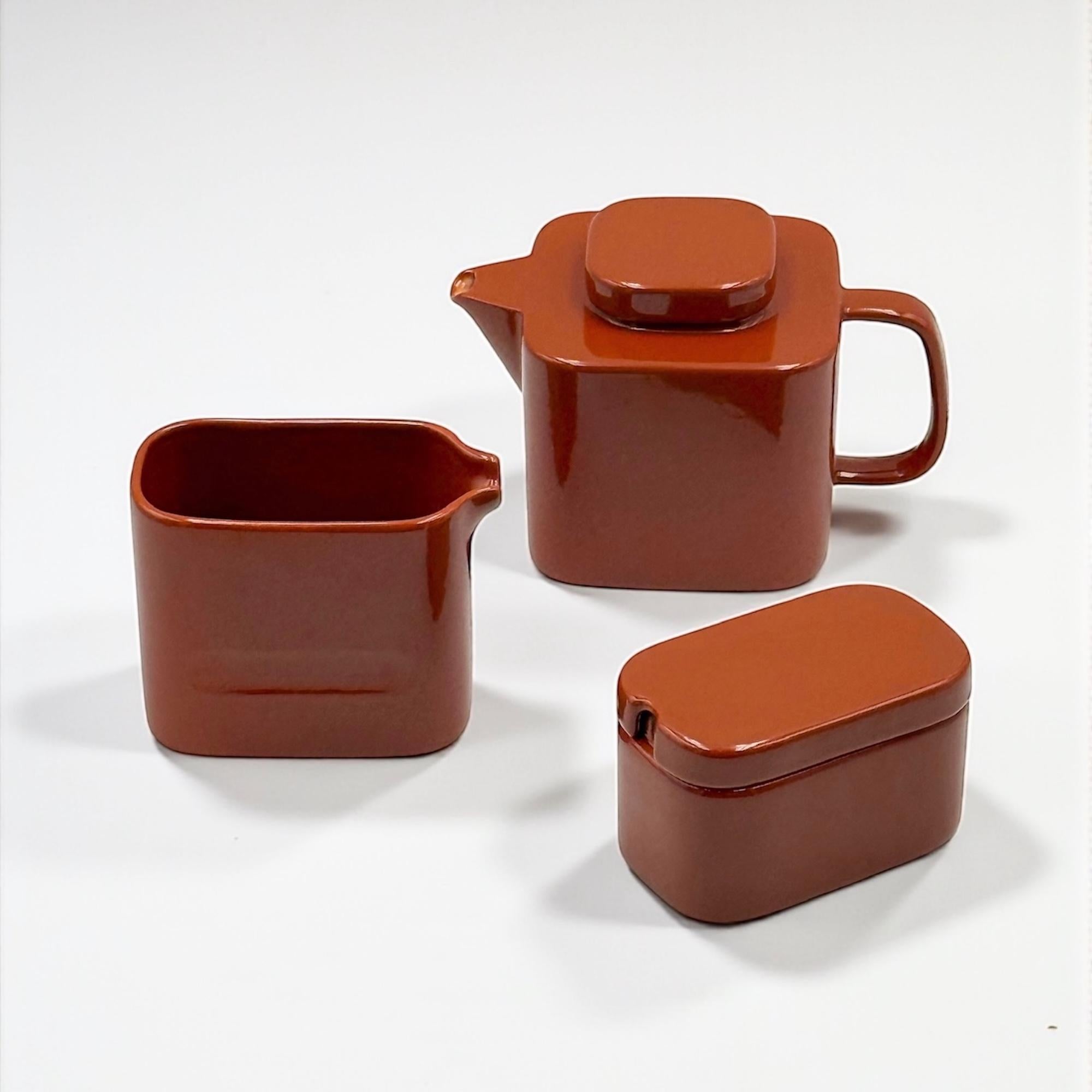 italien 1967 Italian Modernist Sakura Tea Service by Makio Hasuike for Franco Pozzi en vente