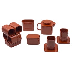 1967 Italian Modernist Sakura Tea Service by Makio Hasuike for Franco Pozzi