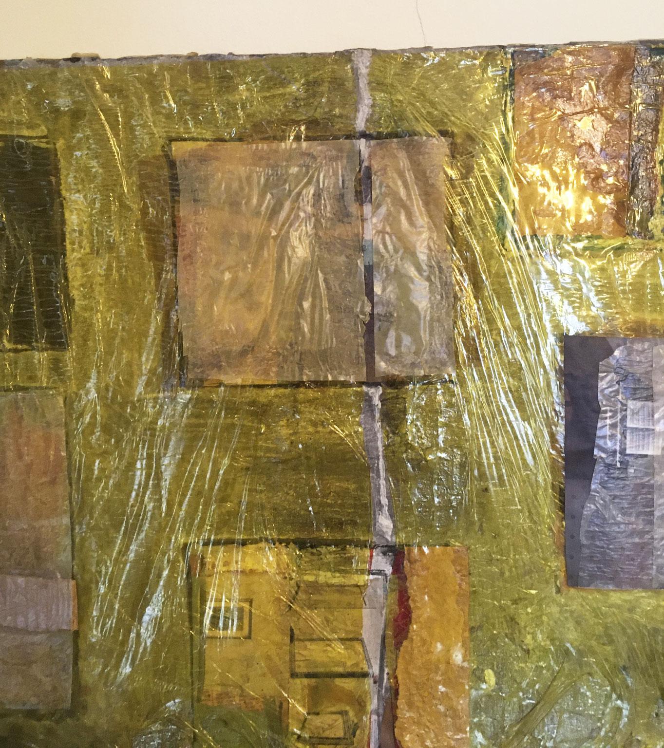 1967 Italy Abstract Painting and Mixed Media Collage by Ermete Lancini For Sale 3