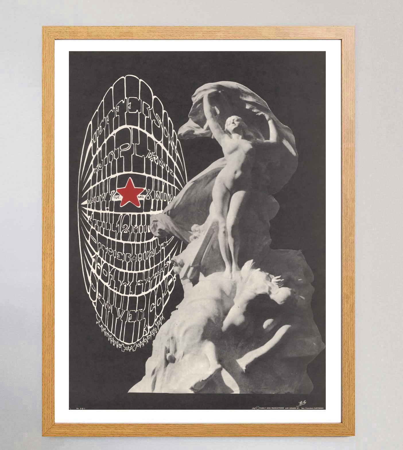 1967 Jefferson Airplane - Denver Poster originale d'epoca In condizioni buone in vendita a Winchester, GB