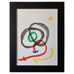 Lithographie de Joan Miro pour Derriere le Miroir:: n° 169:: 1967:: Paris