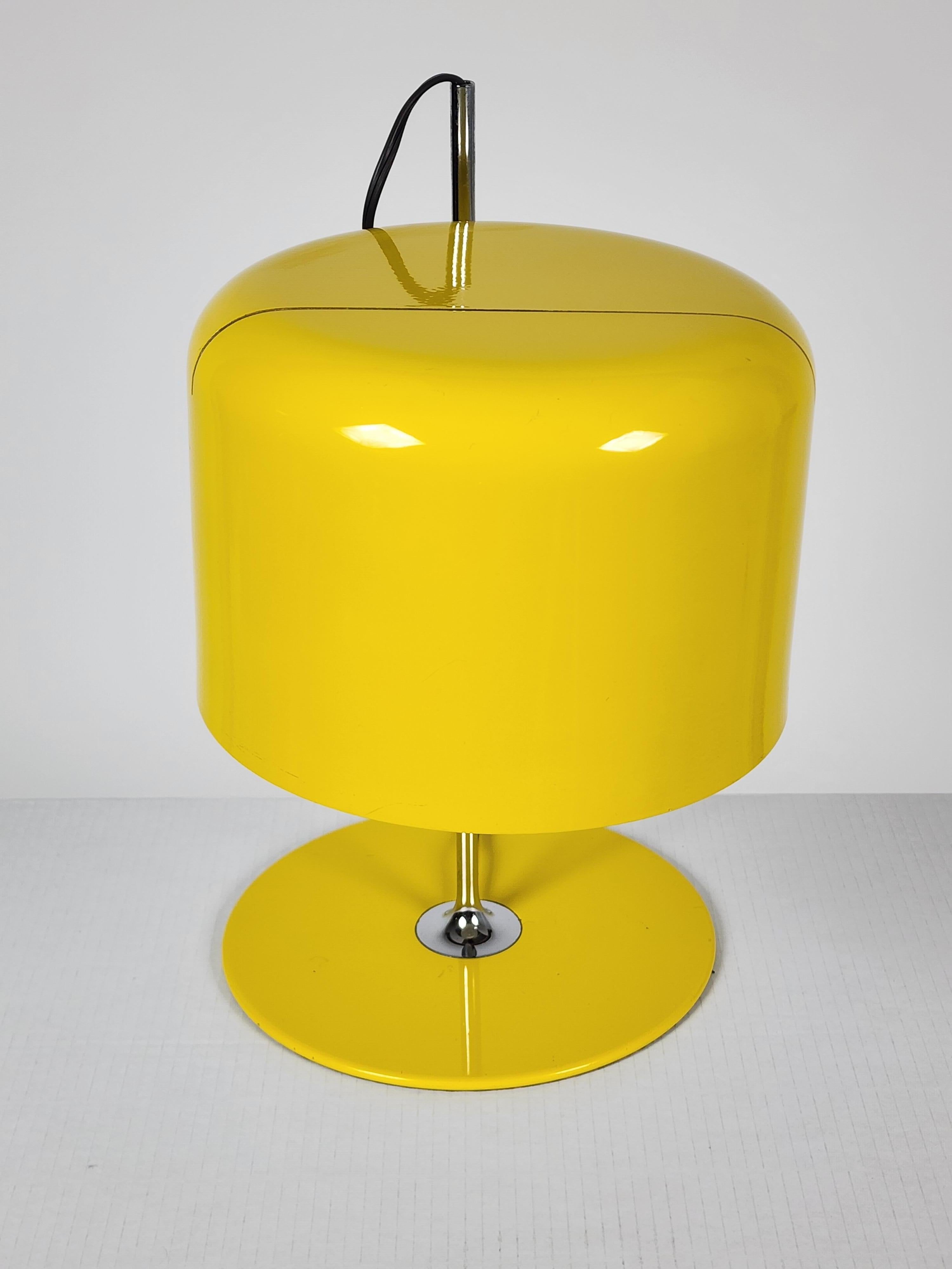 Italian 1967 Joe Colombo Early Edition of  '' Coupé '' Table Lamp , Italy For Sale