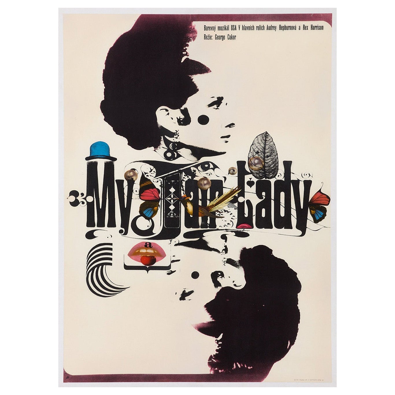 1967 My Fair Lady (tchèque) Affiche originale d'époque