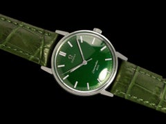 1967 Omega Seamaster 600 Vintage Mens Handwound Emerald Green Dial Watch - SS
