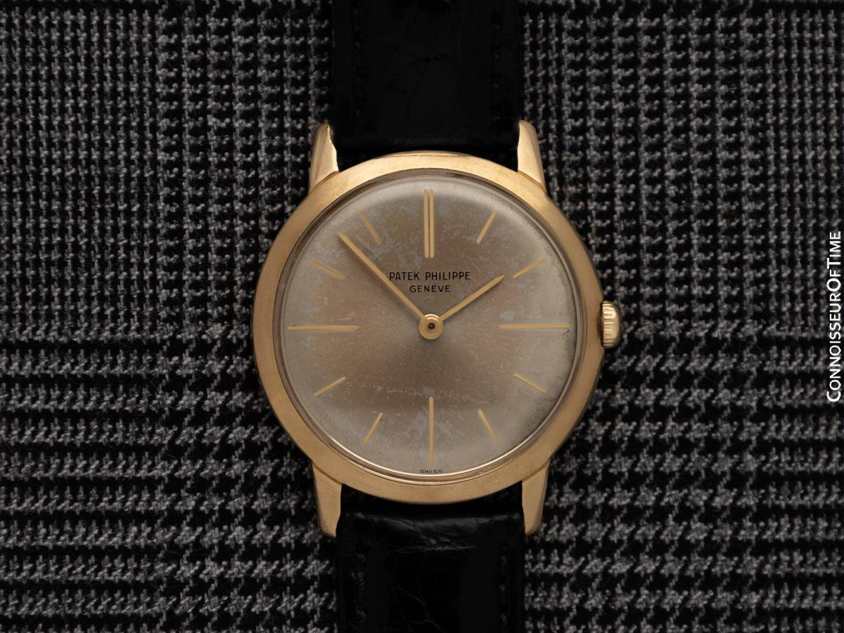 1967 Patek Philippe Vintage Herren Handgewebte Ref. 2593 Kleiduhr - 18K Gold im Angebot 7