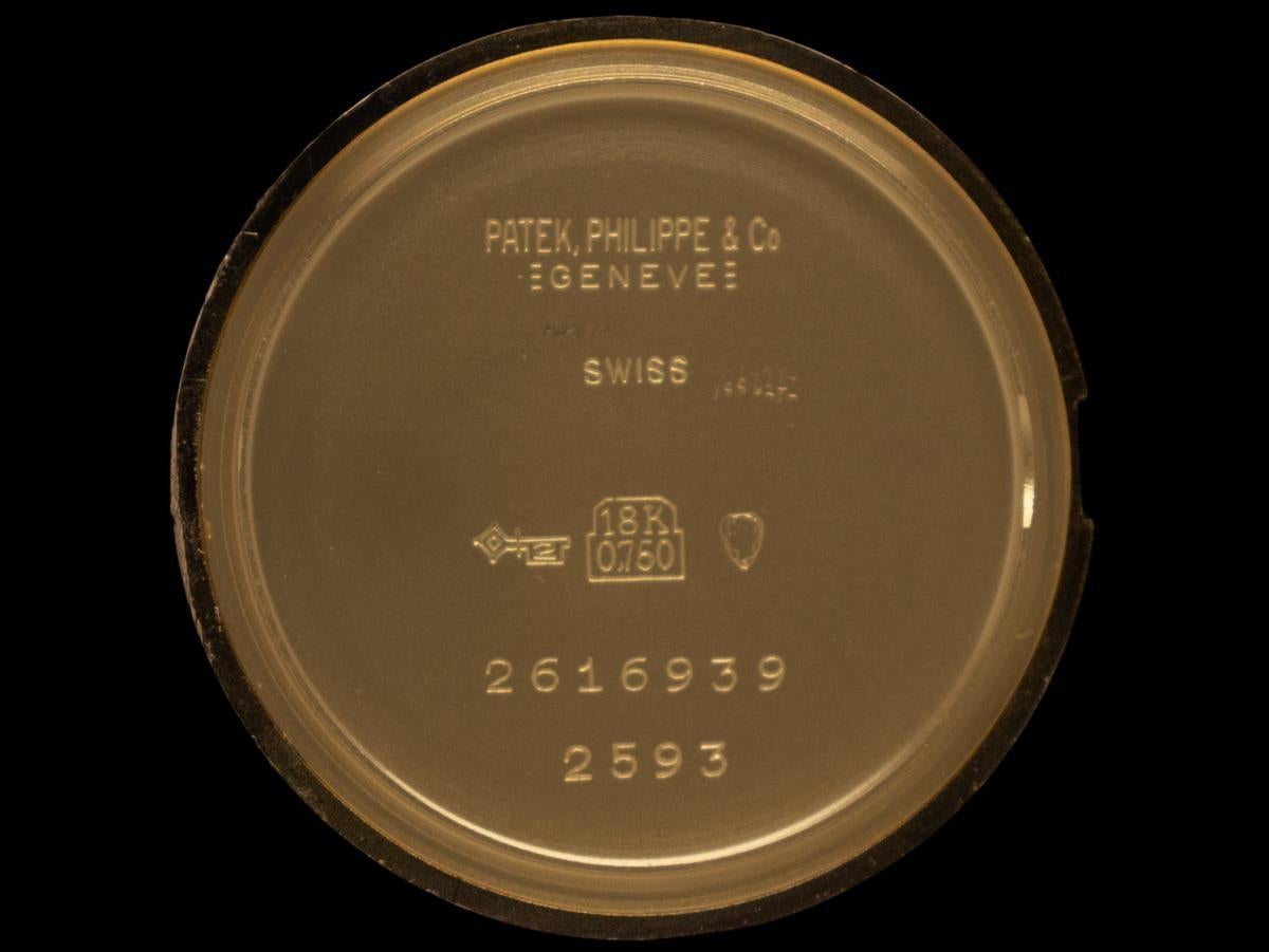 1967 Patek Philippe Vintage Reloj de Caballero de cuerda manual Ref. 2593 Reloj de vestir - Oro de 18 quilates en venta 7
