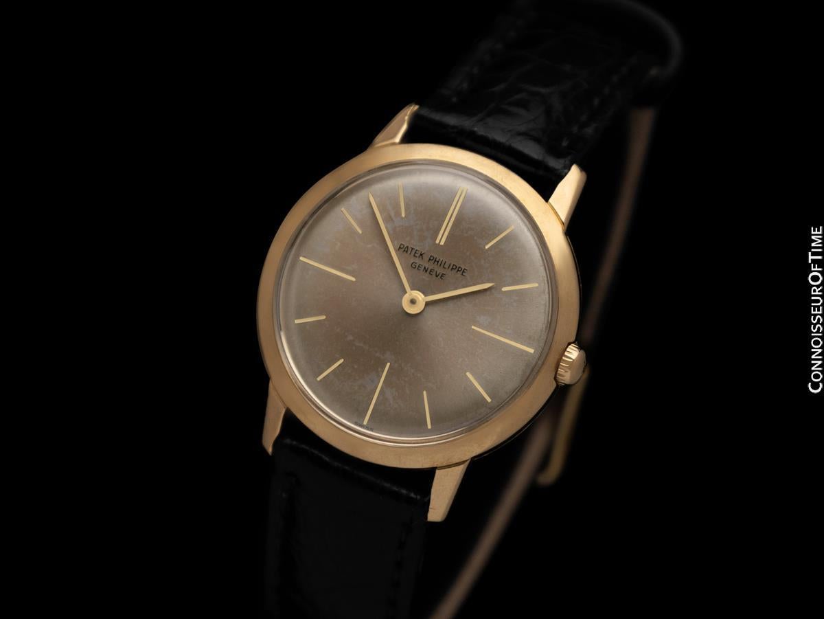 1967 Patek Philippe Vintage Herren Handgewebte Ref. 2593 Kleiduhr - 18K Gold im Zustand „Gut“ im Angebot in Suwanee, GA