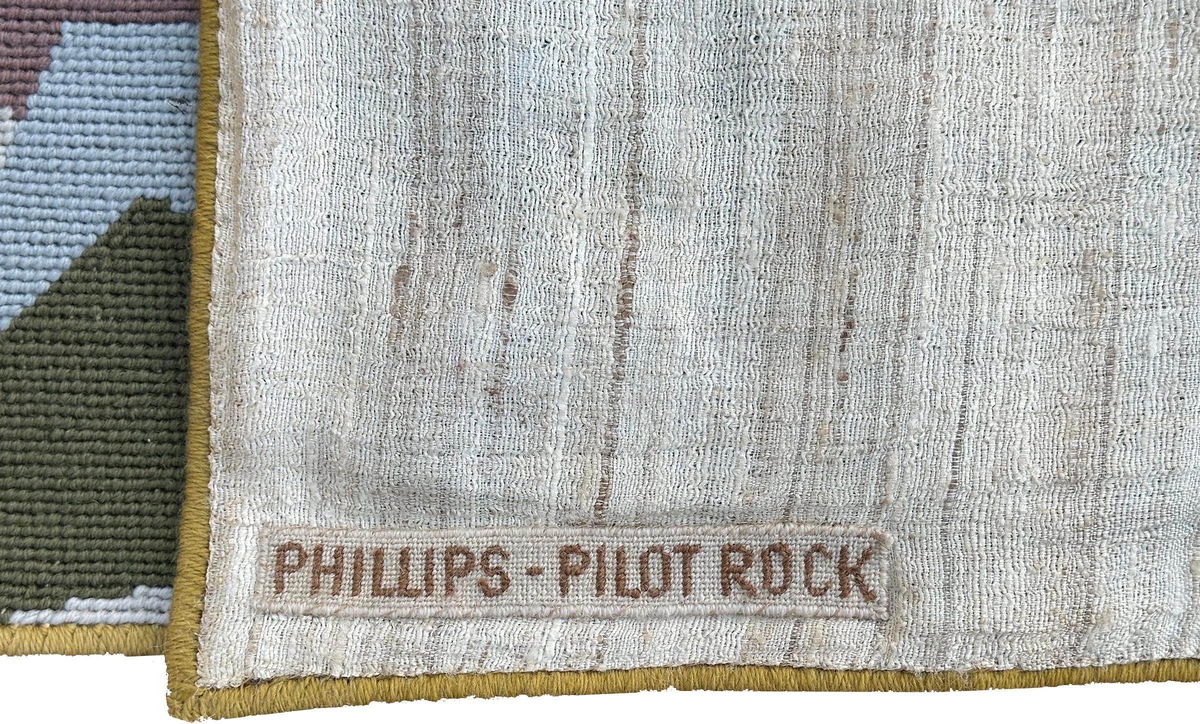1967 Phillips Pilot Rock Wandteppich Yacht Club Rare Needlepoint 3x8ft 89cm x 249cm im Angebot 8
