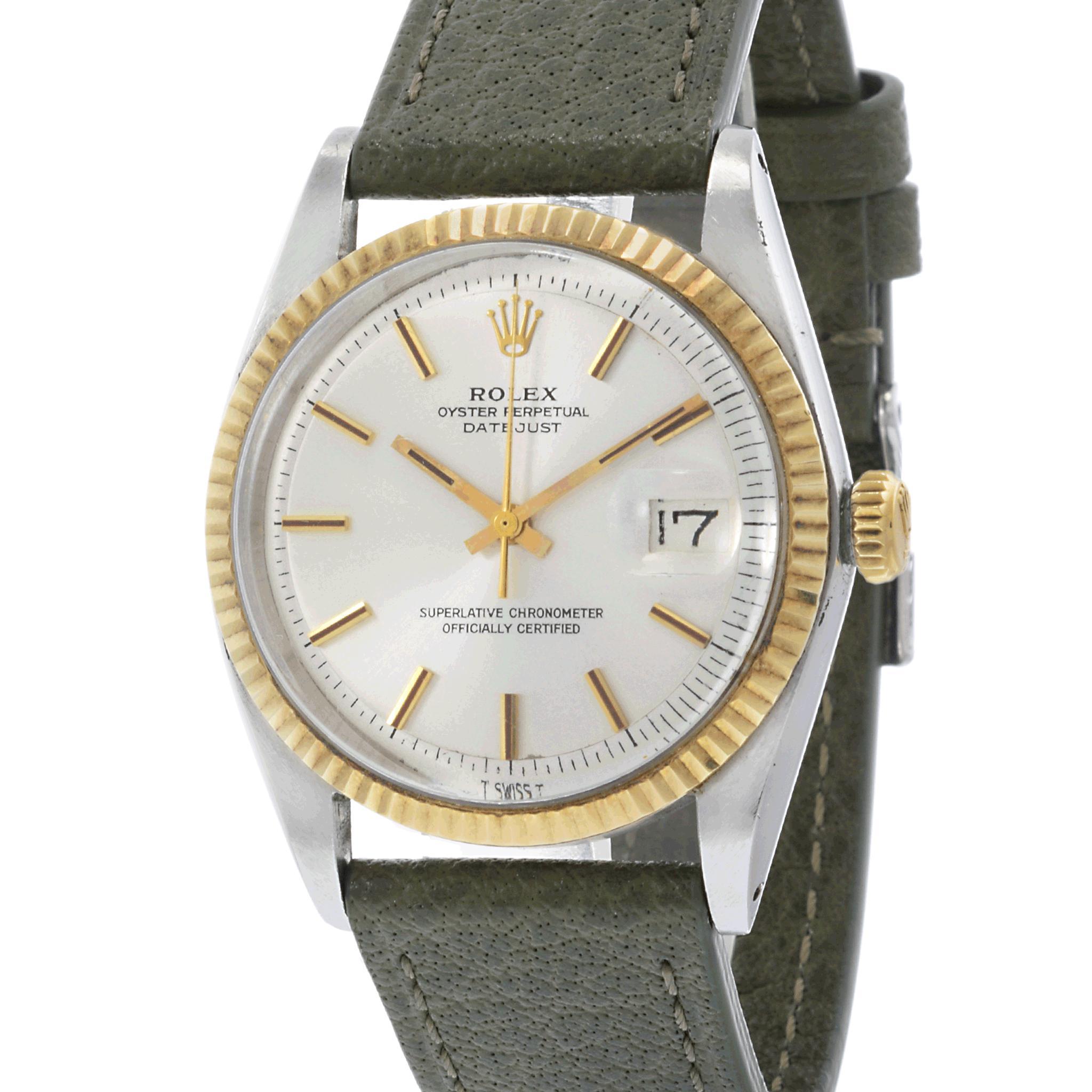 1967 Rolex Datejust Ref. 1601 Silver Dial In Good Condition For Sale In New York, NY