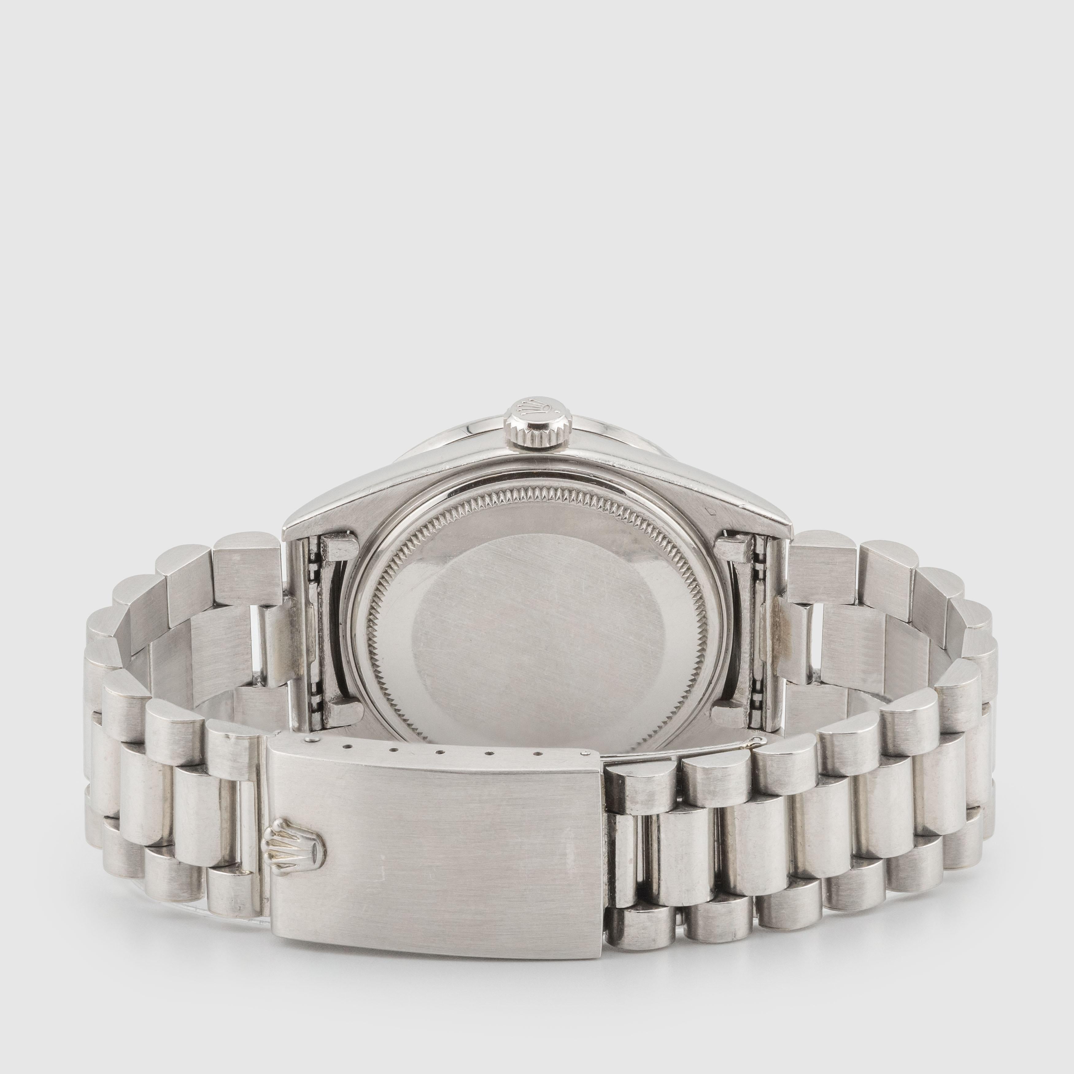 1967 Rolex Day Date Platino Quadrante Arabo Hindi Ref. 1804 in vendita 2