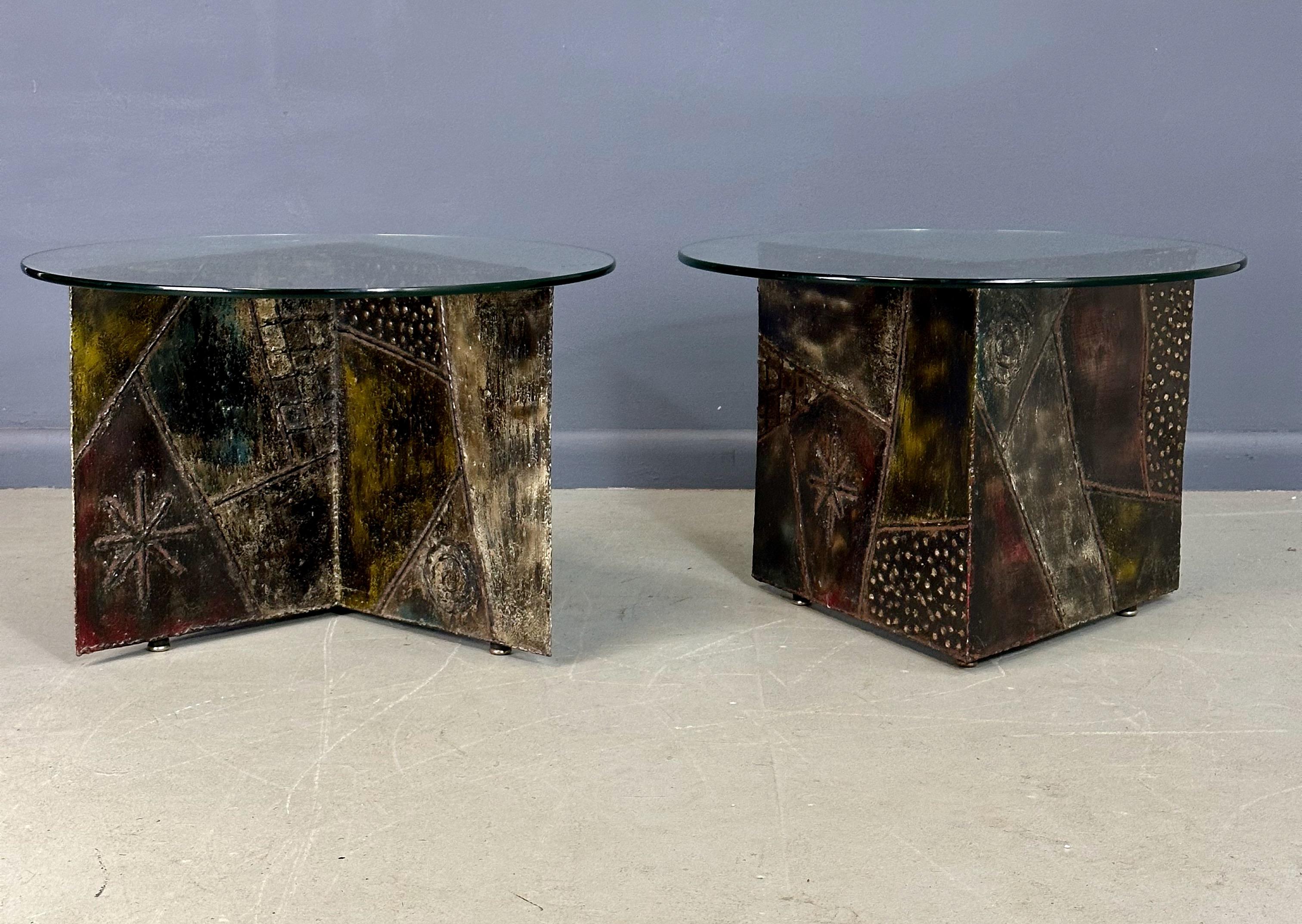 1967 Signé Paul Evans Extrêmement rare Tables d'appoint ou table basse en vente 6
