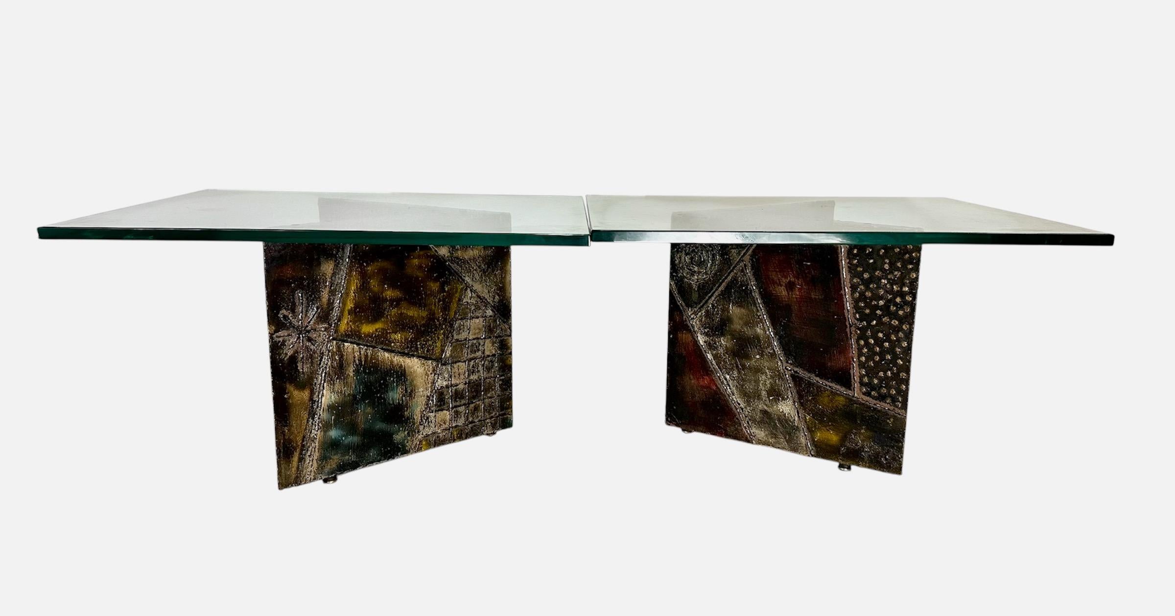 1967 Signé Paul Evans Extrêmement rare Tables d'appoint ou table basse en vente 7