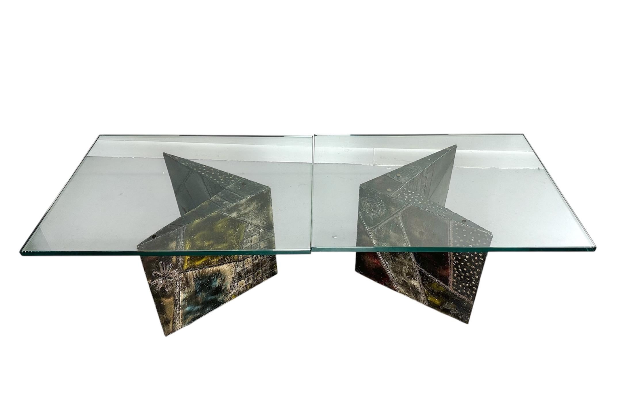 1967 Signé Paul Evans Extrêmement rare Tables d'appoint ou table basse en vente 8