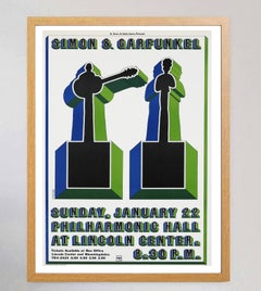 1967 Simon & Garfunkel - Lincoln Center Original Vintage Poster