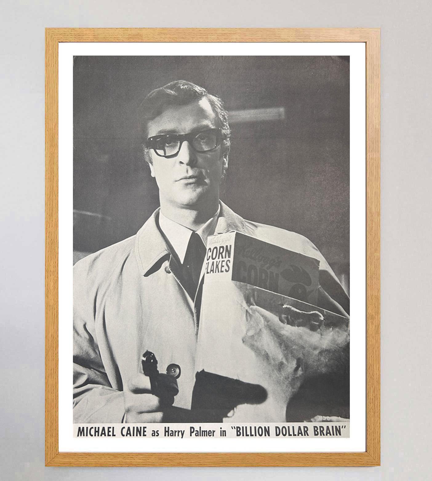 Britannico 1967 Il cervello da un miliardo di dollari - Michael Caines Poster stampa originale del Regno Unito in vendita