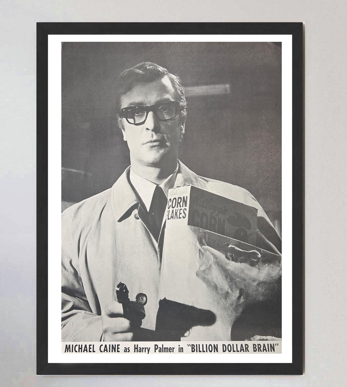 Metà XX secolo 1967 Il cervello da un miliardo di dollari - Michael Caines Poster stampa originale del Regno Unito in vendita