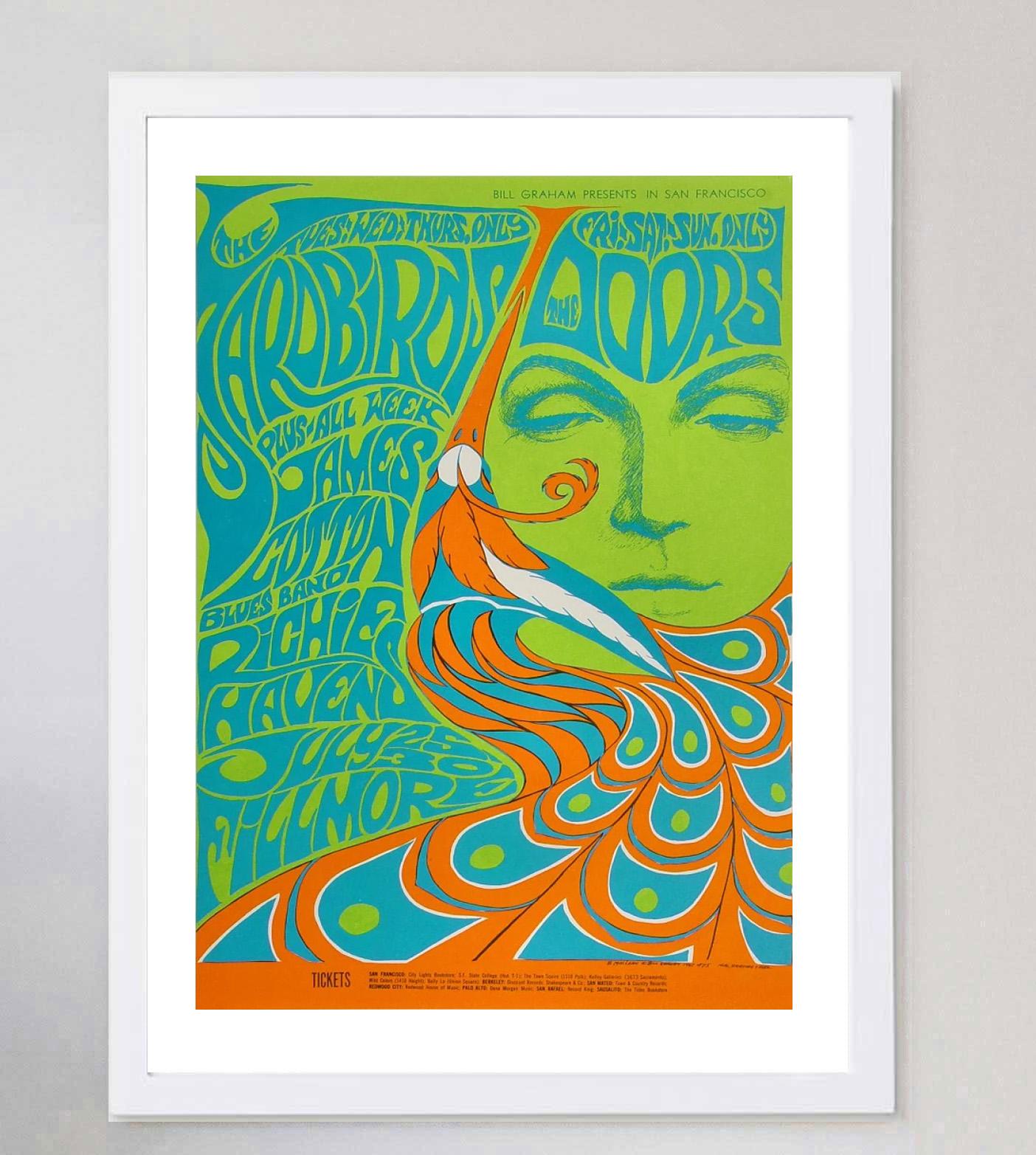 1967 The Doors - Fillmore Poster originale d'epoca In condizioni buone in vendita a Winchester, GB