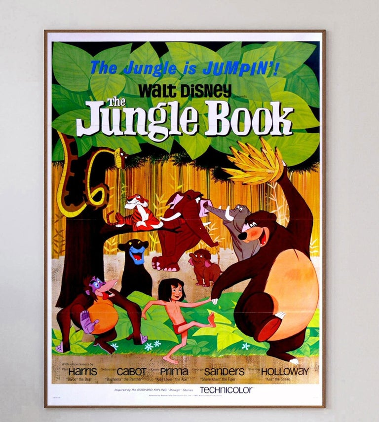 1967 the Jungle Book Original Vintage Poster For Sale at 1stDibs